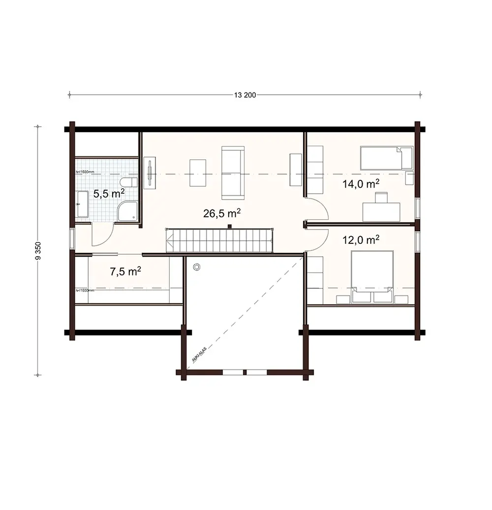Pilvi 159 1A floor plan