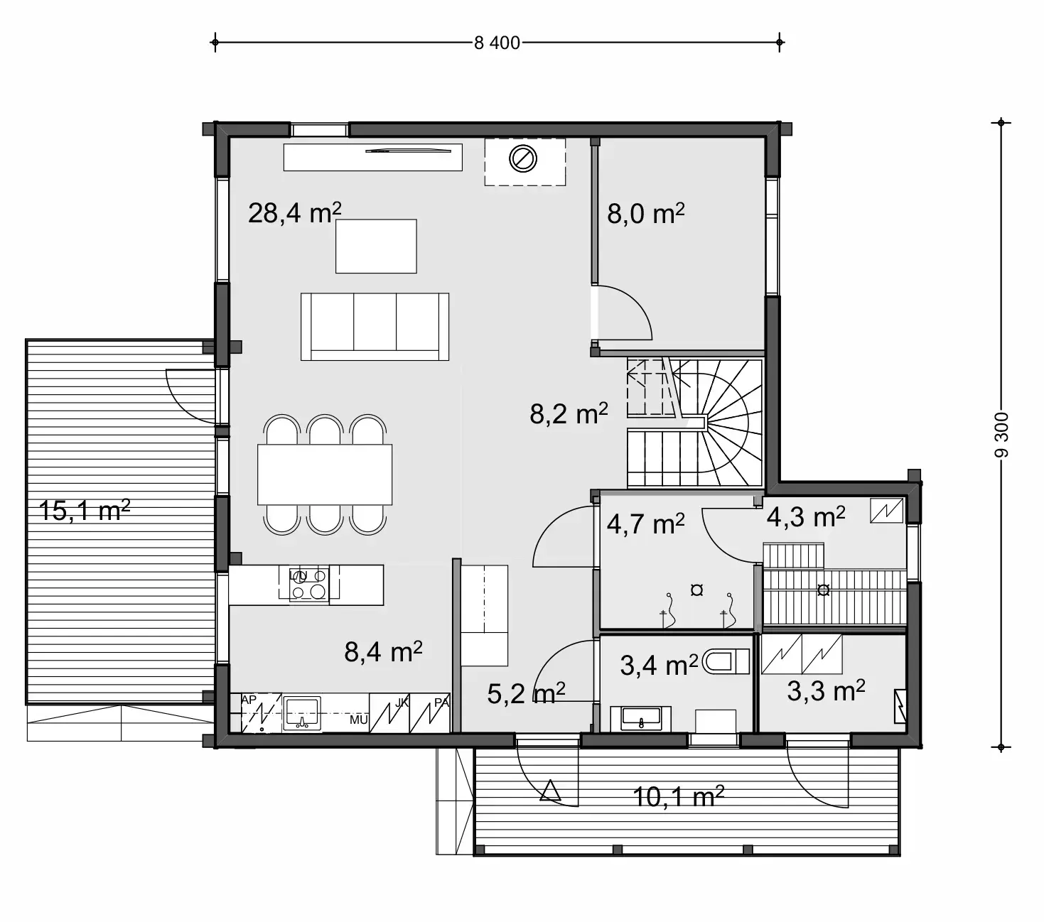 Pino 170 1A floor plan