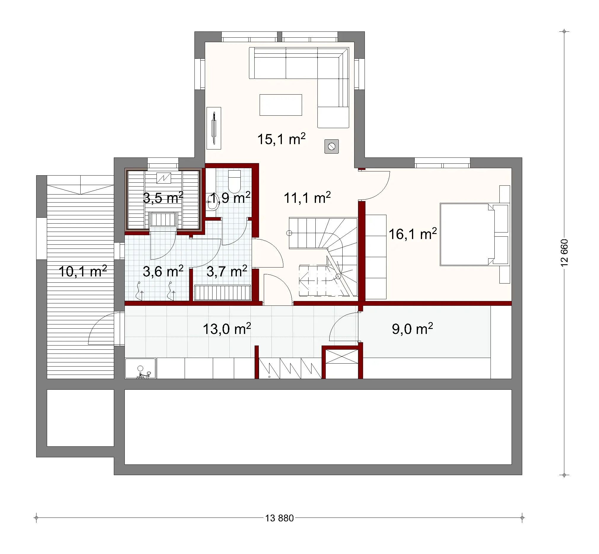 Pouta 186 1A floor plan