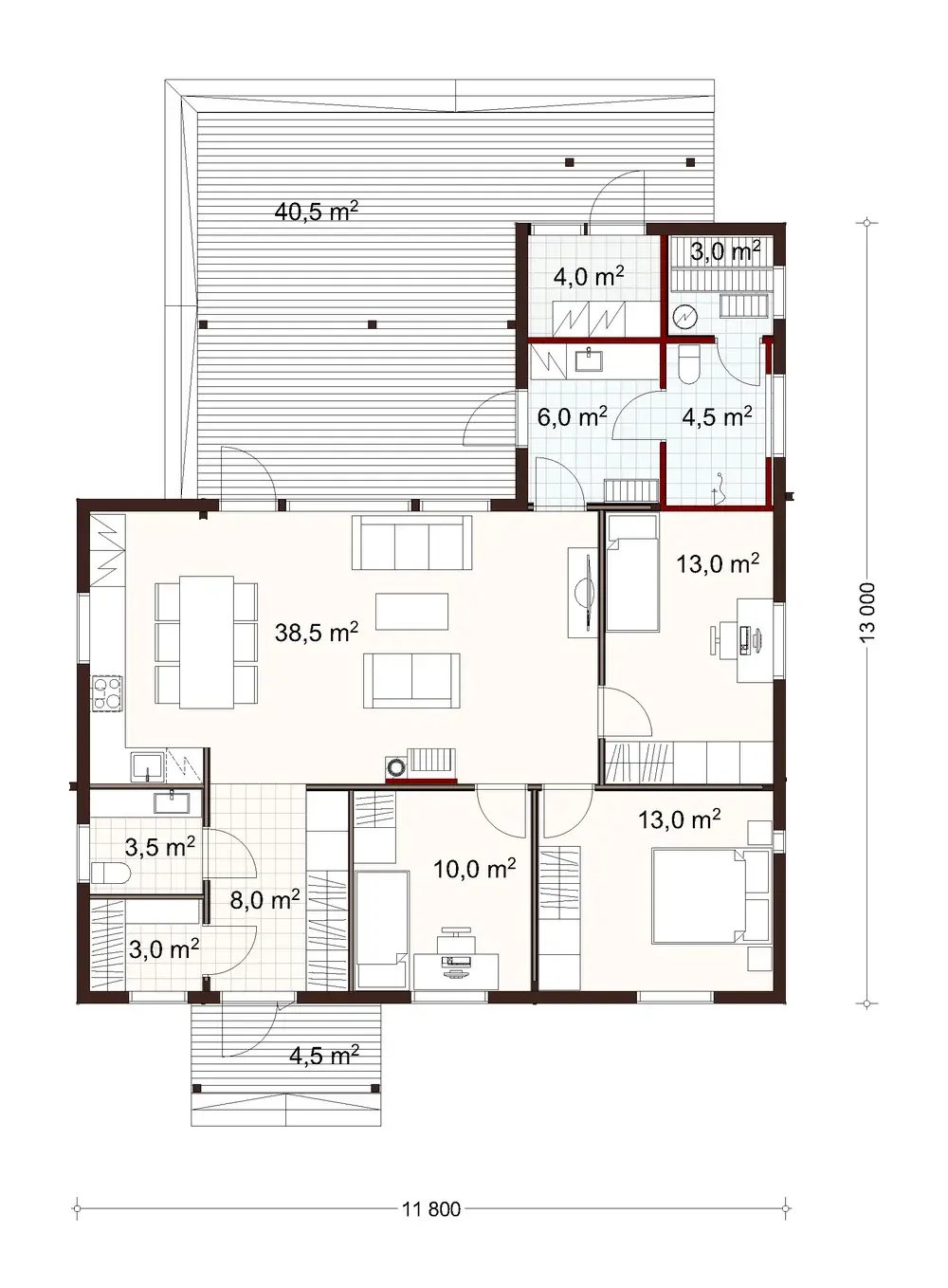 Pyry 120 1A floor plan