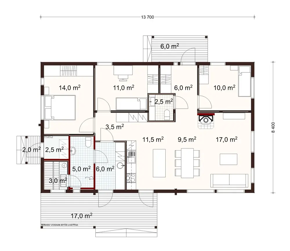 Riekko 115 1A floor plan