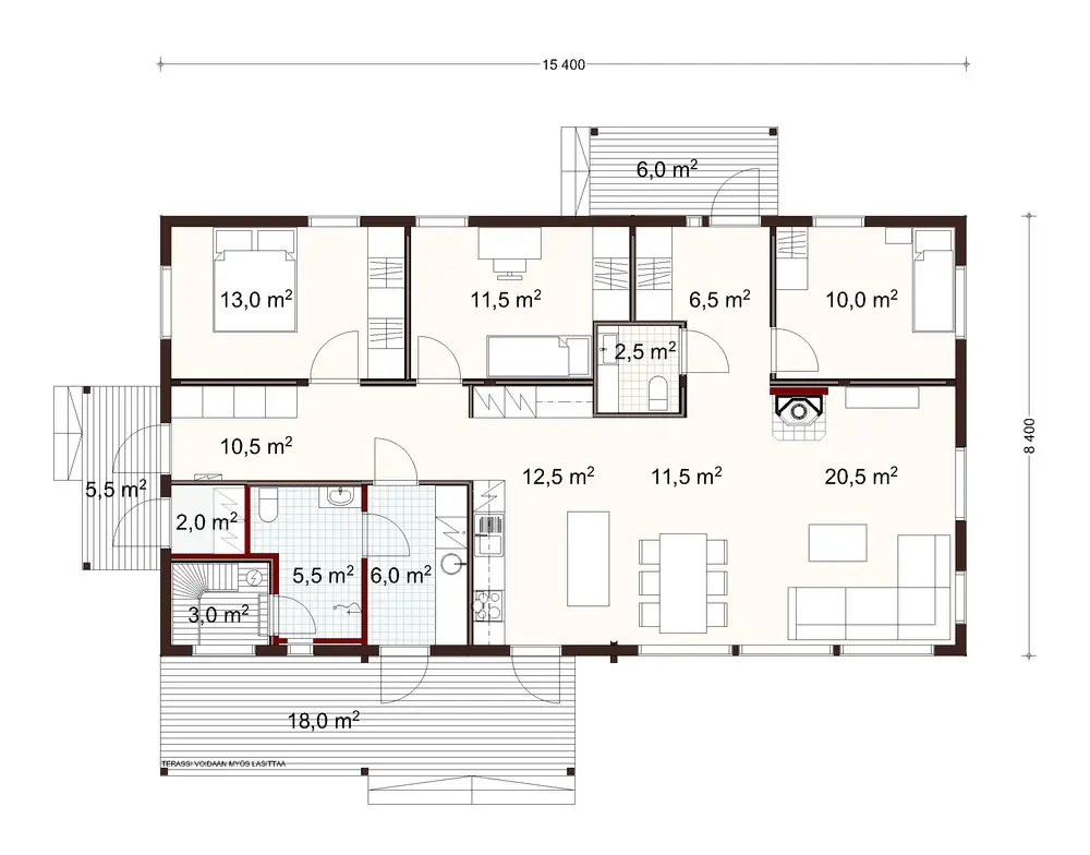 Riekko 130 1A floor plan