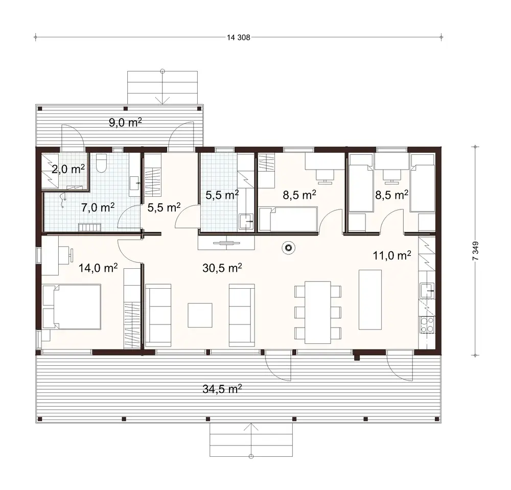 Rock 105 3A floor plan