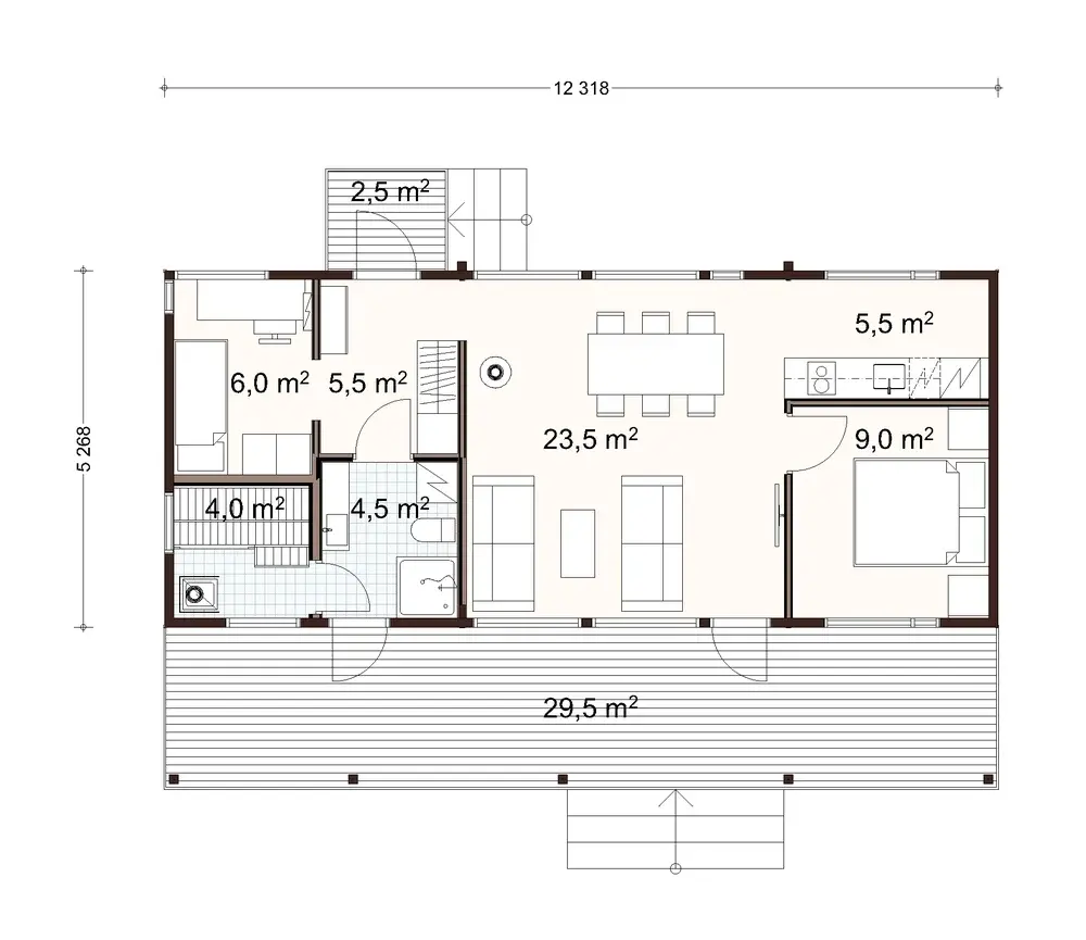 Rock 65 2A floor plan