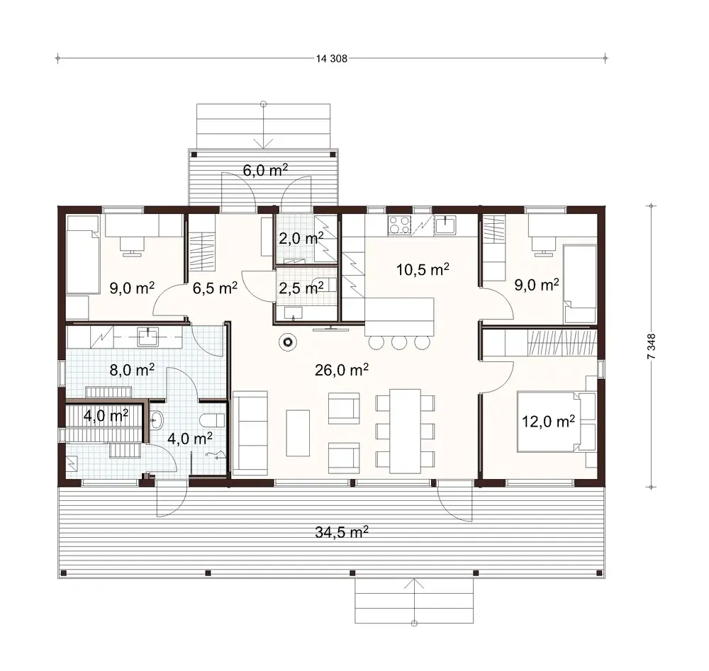 Rock 105 1A floor plan