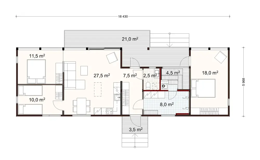 Saaga 100 1A floor plan
