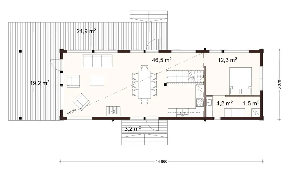 Saari 80 1A floor plan