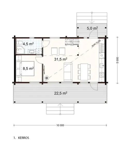 Saimi 55 1A floor plan