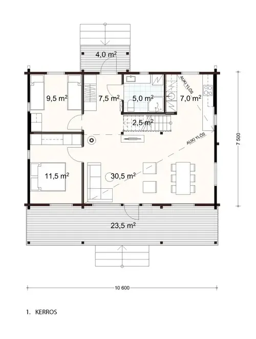 Saimi 89 1A floor plan