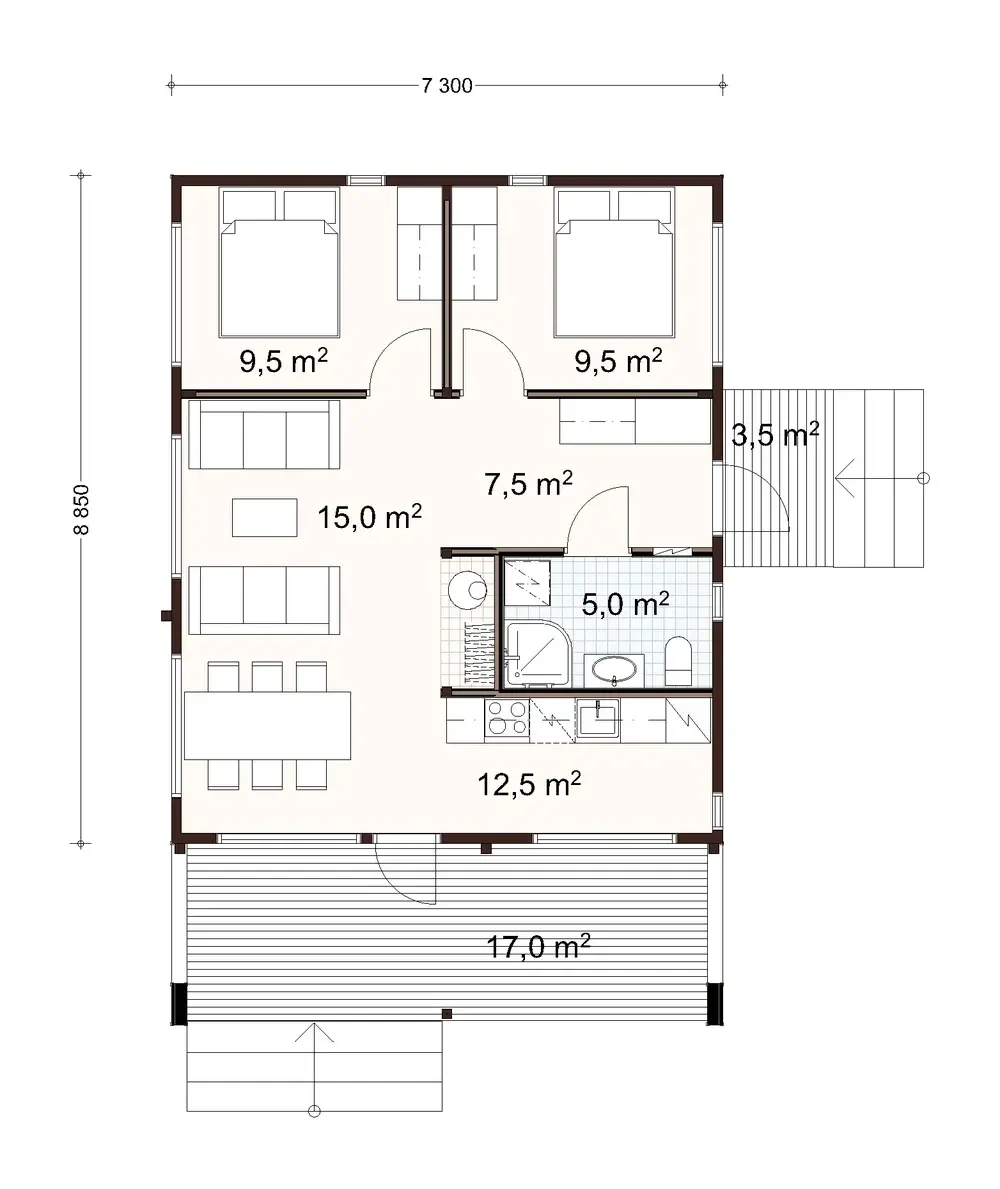 Sand 65 1A floor plan
