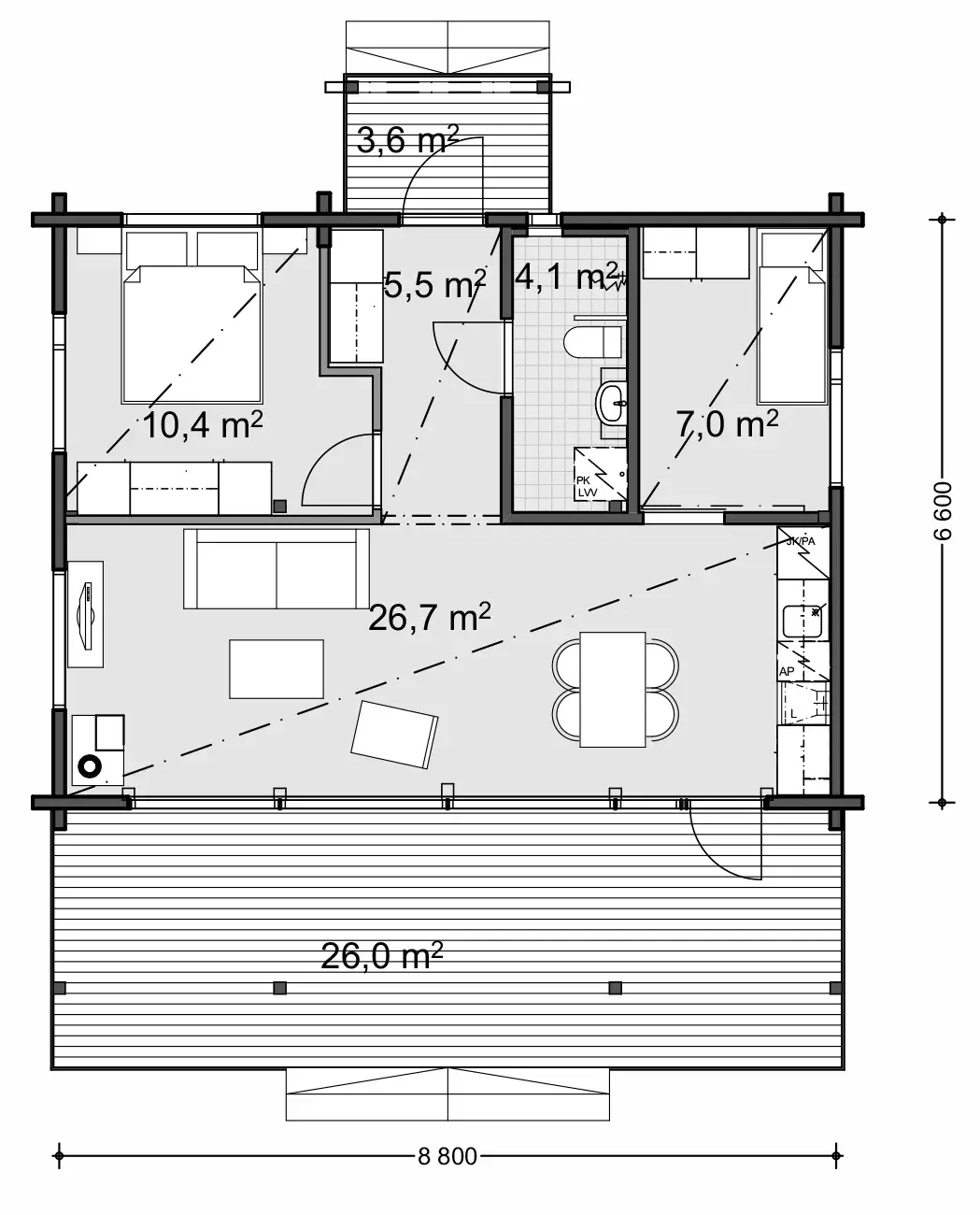 Sirius 60 1A floor plan
