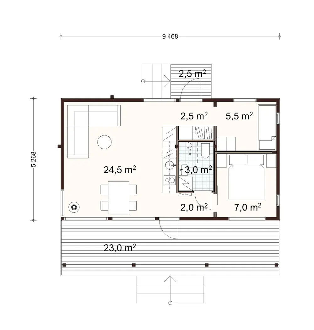 Star 50 2A floor plan
