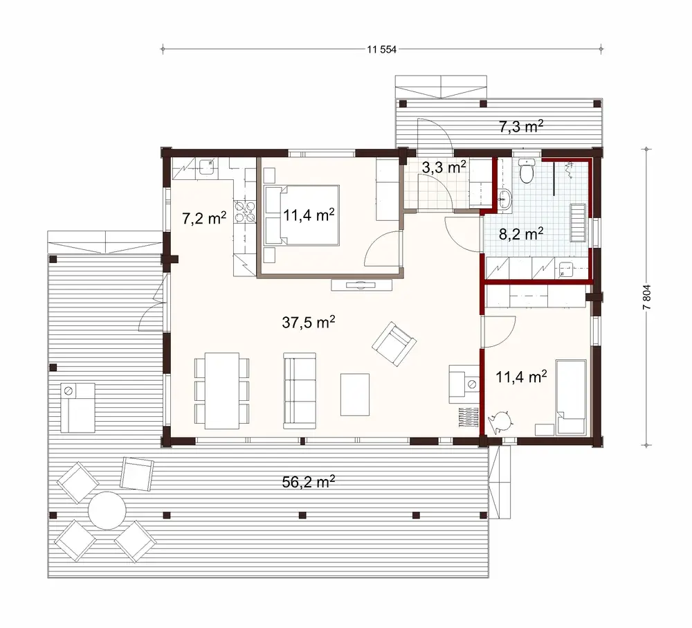 Syli 90 2A floor plan