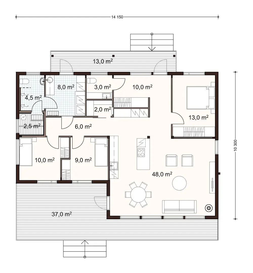 Taimi 130 1A floor plan