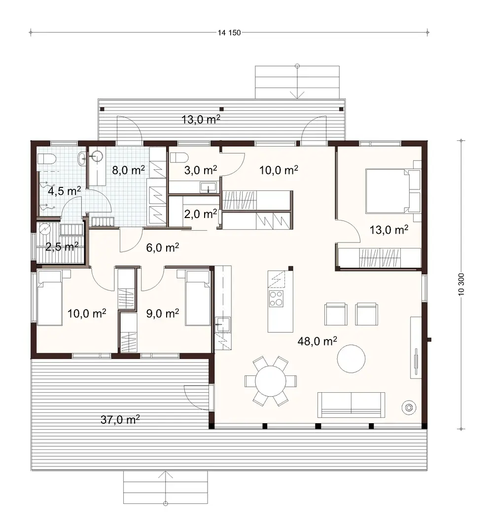 Taimi 130 2A floor plan