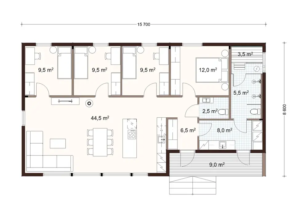 Touko 126 1A floor plan