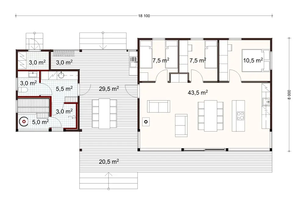 Tuuli 100 1A floor plan
