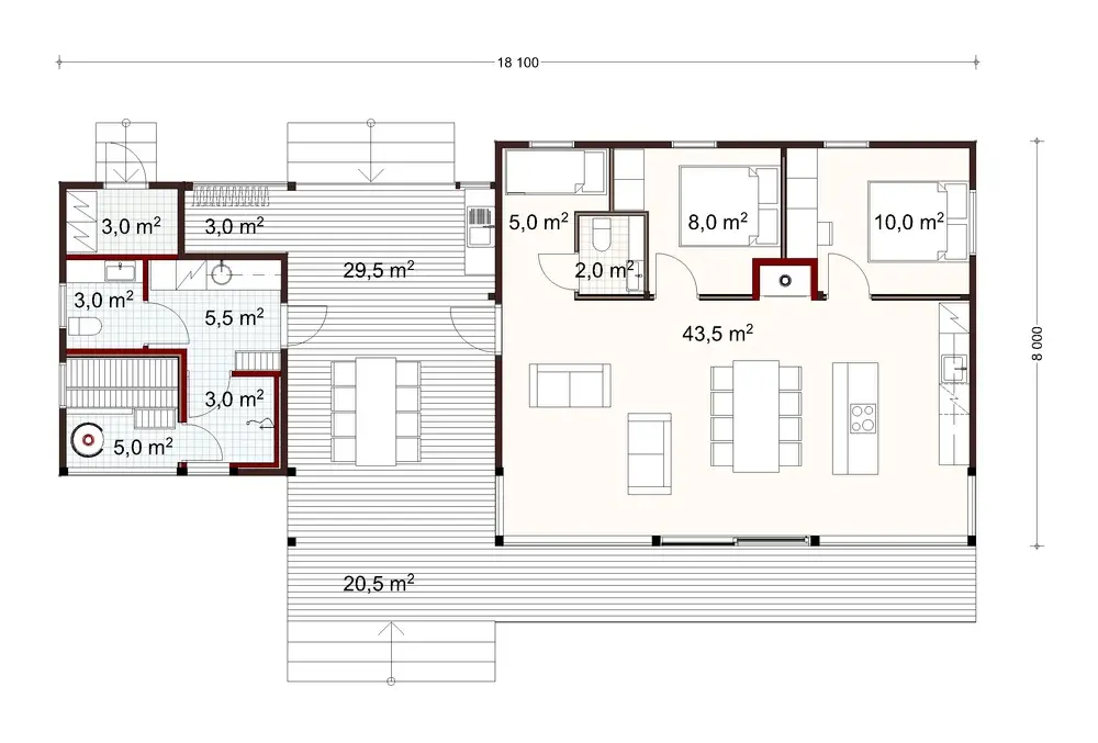 Tuuli 100 2A floor plan