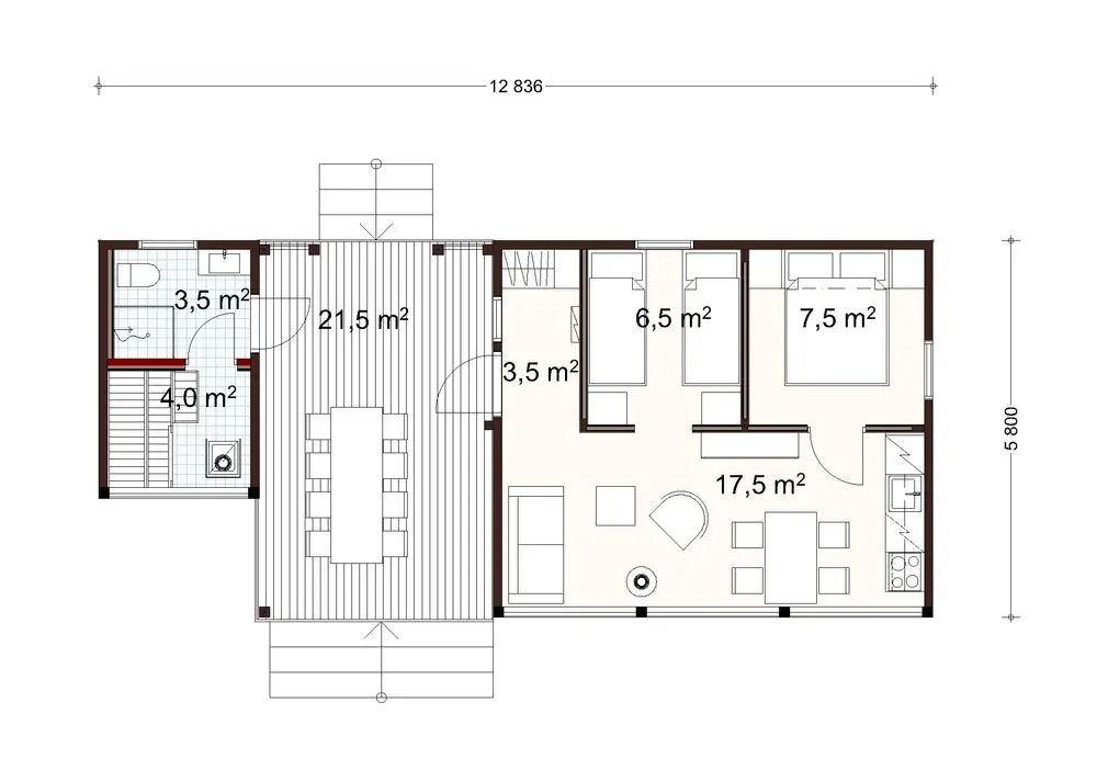 Tuuli 50 1A floor plan