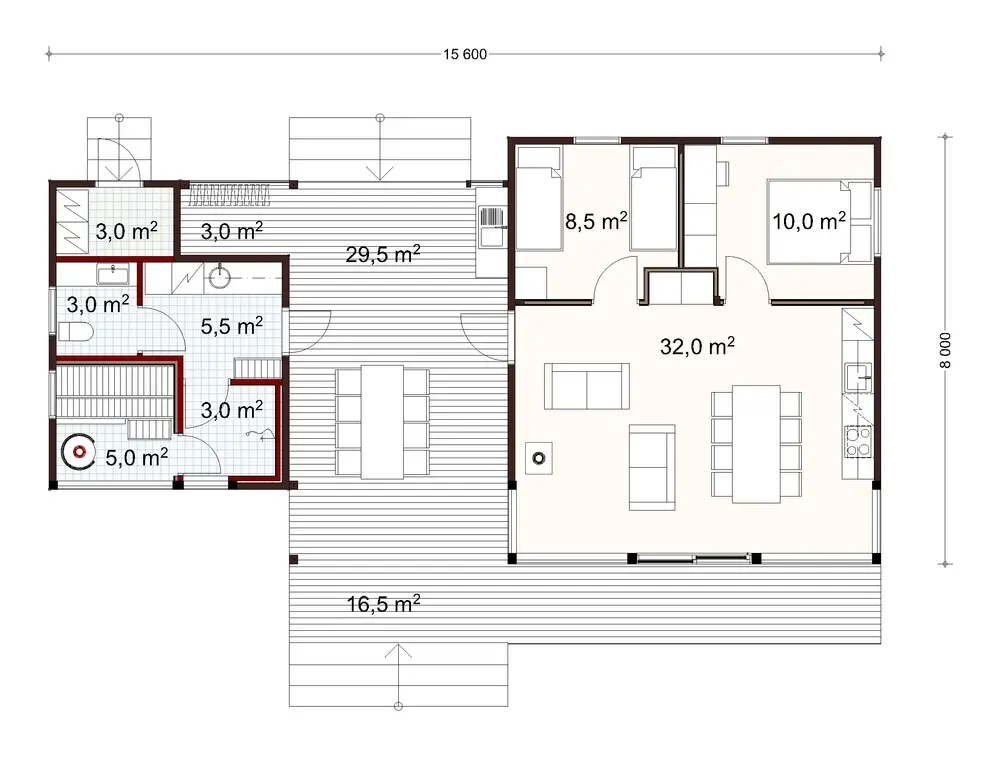 Tuuli 80 1A floor plan