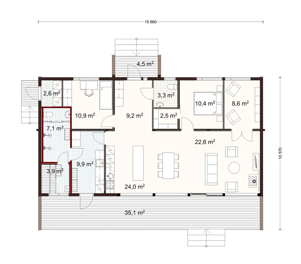 Tuuma 130 1A floor plan