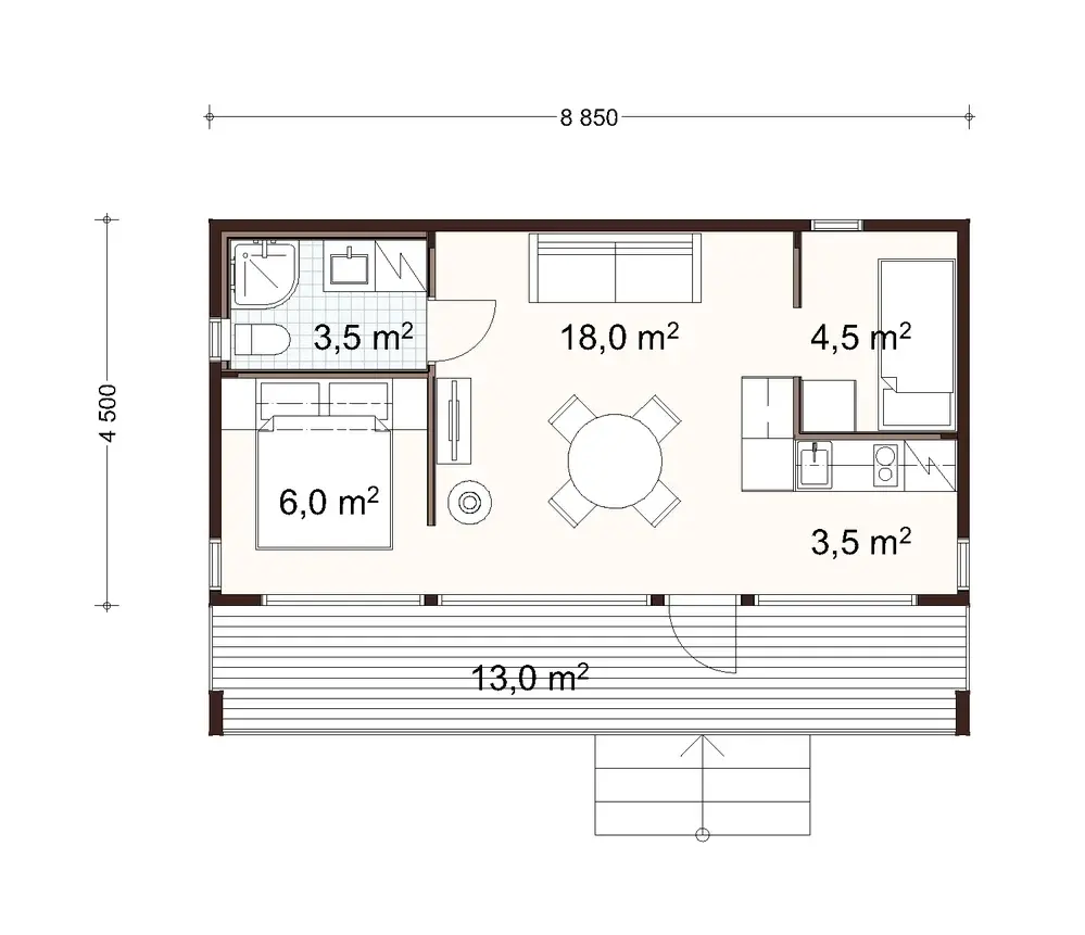 Tuuma 40 3A floor plan