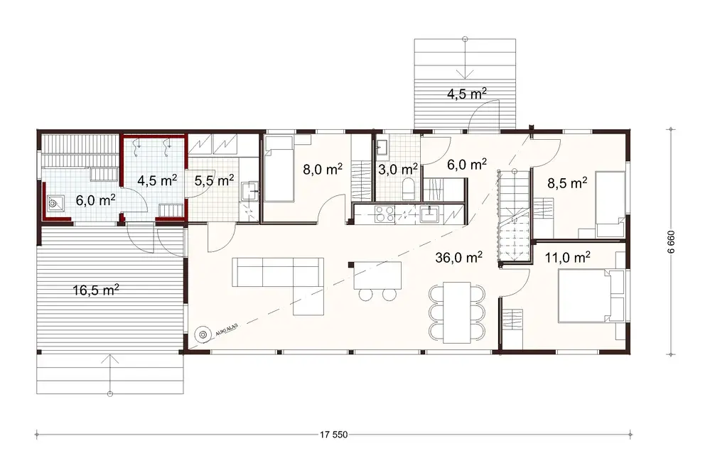 Tyrsky 106 1A floor plan