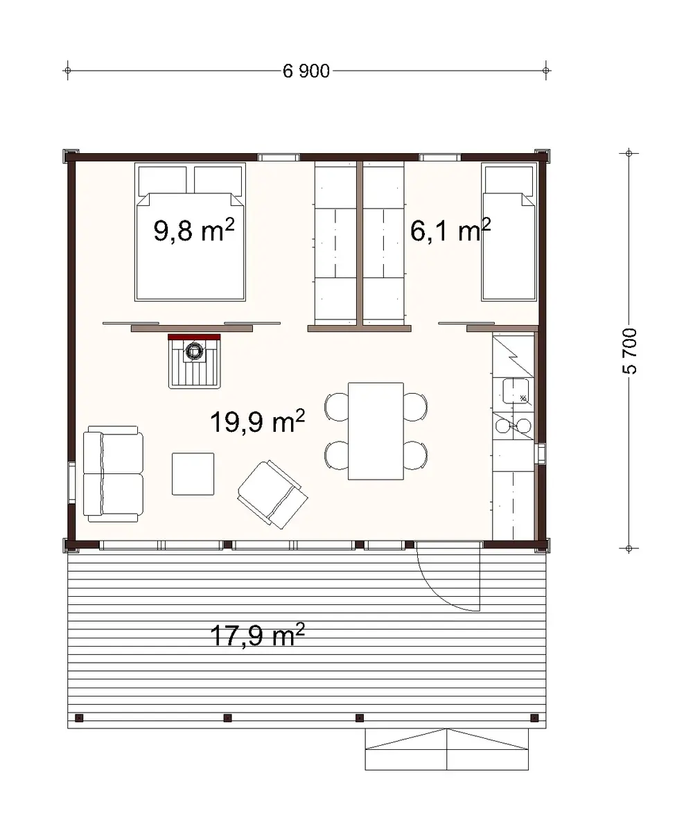 Valo 40 1A floor plan