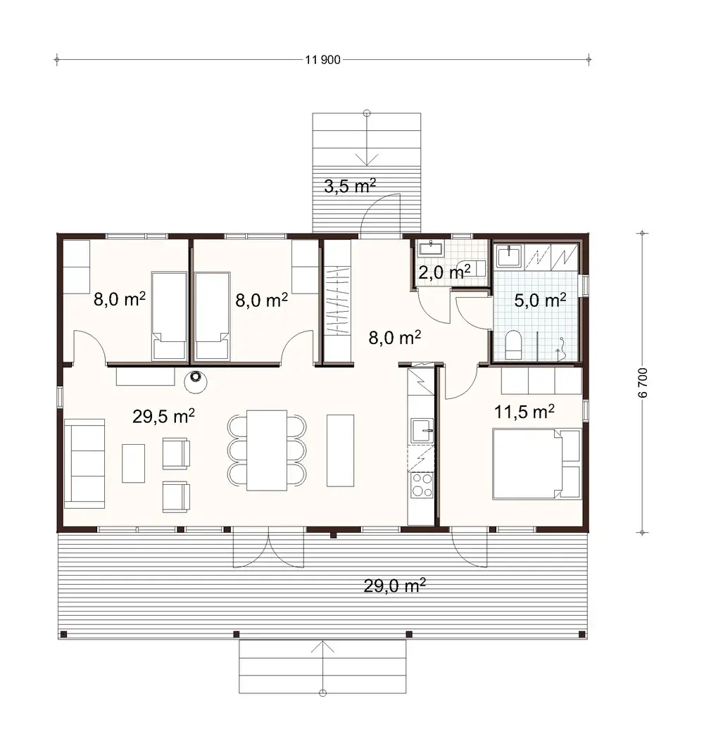Valo 80 2A floor plan
