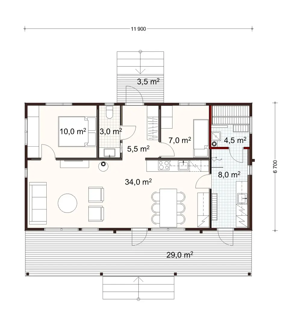 Valo 80 3A floor plan