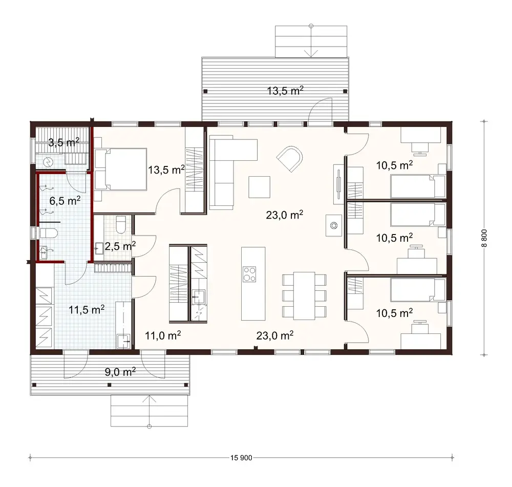 Vilja 140 1A floor plan