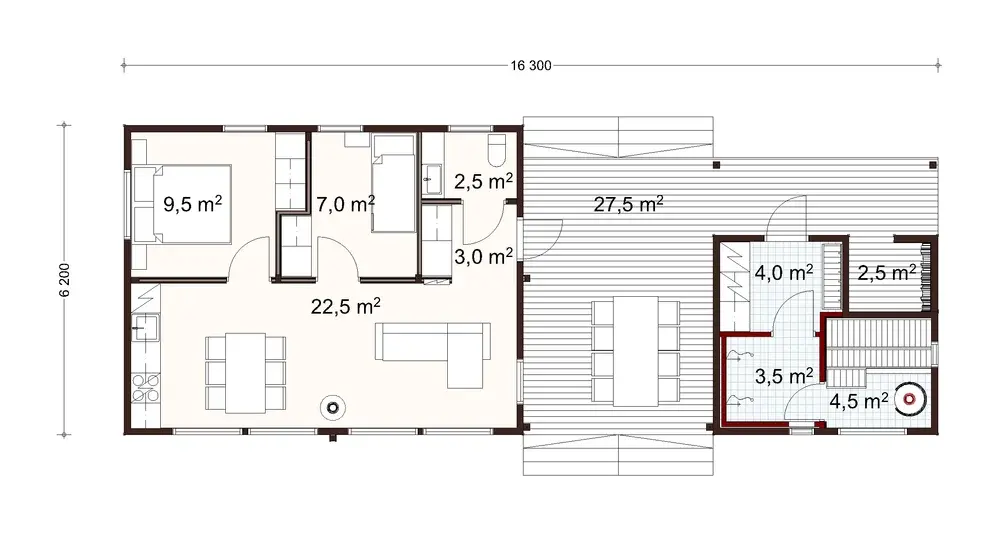 Vire 65 1A floor plan