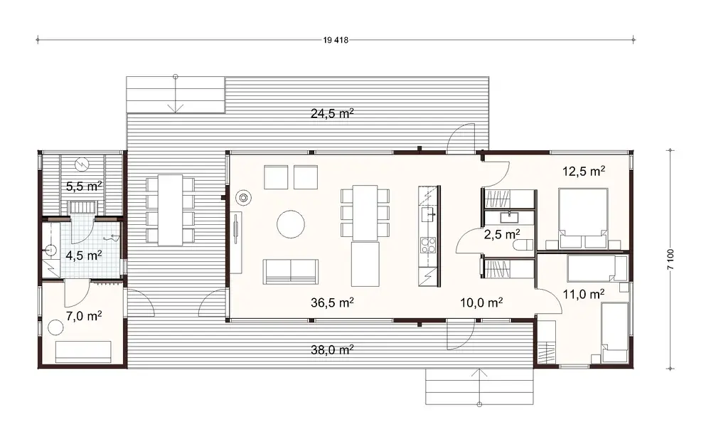 Virtamo 100 1A floor plan