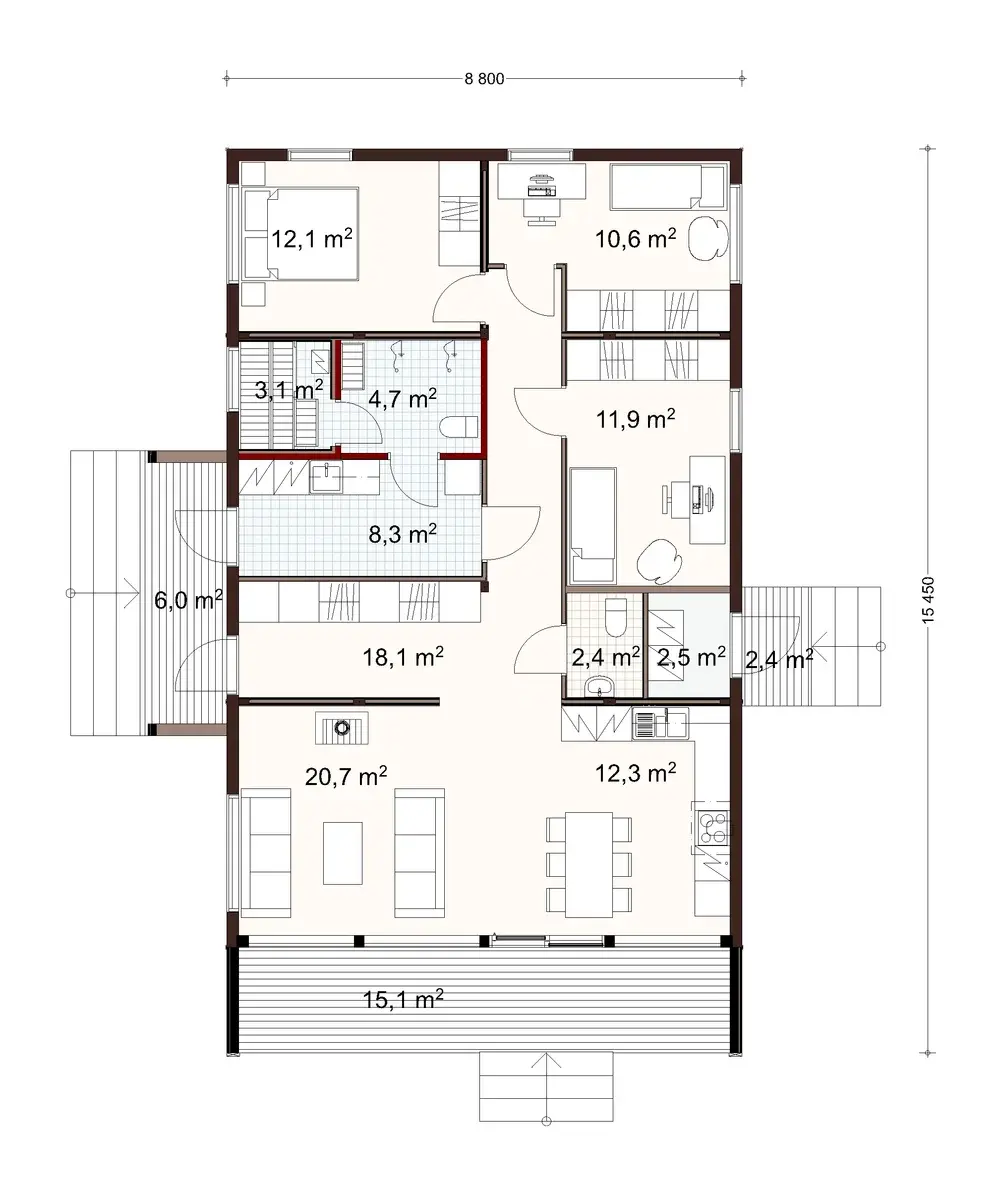 Vista 120 1A floor plan