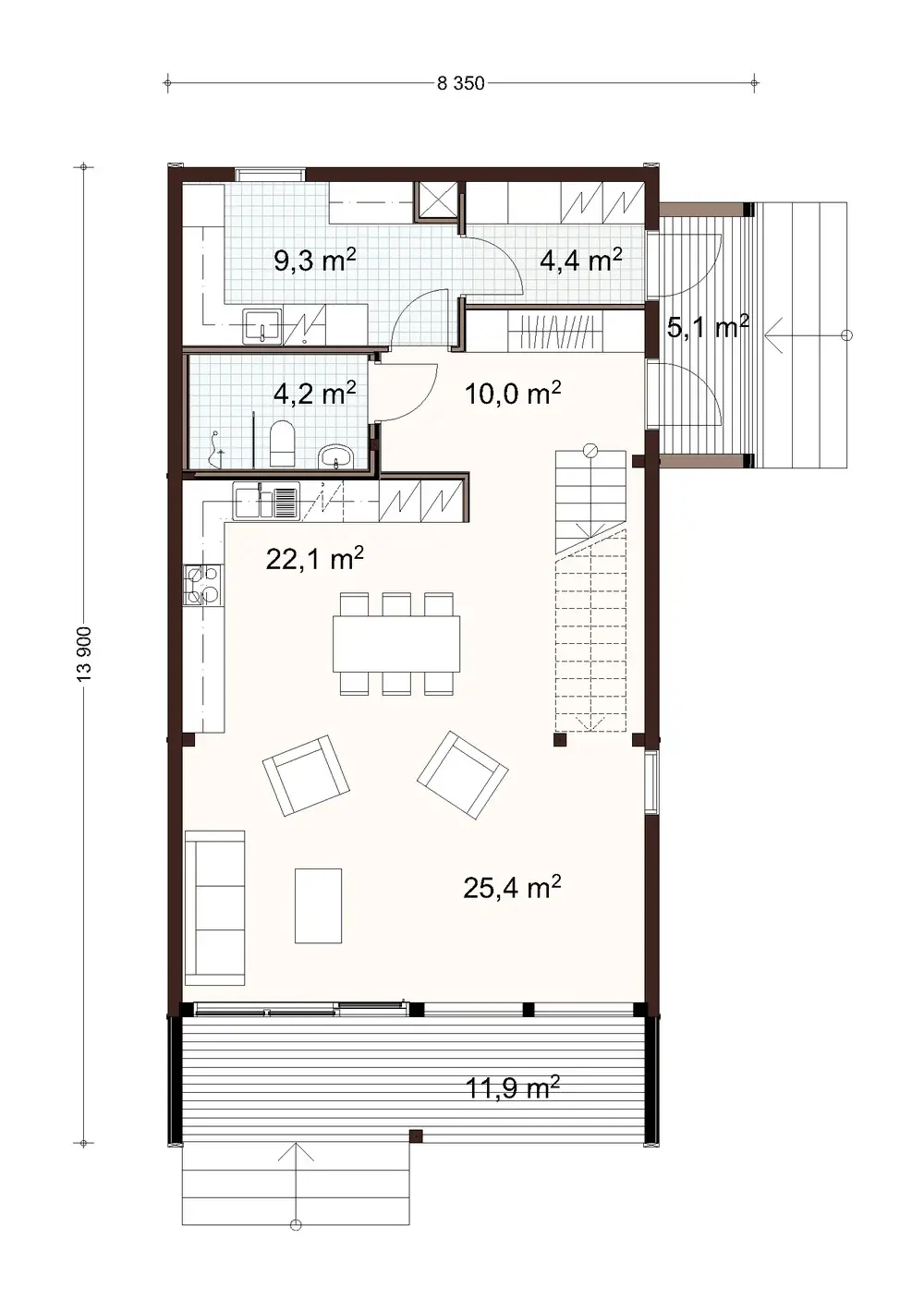 Vista 165 1A floor plan