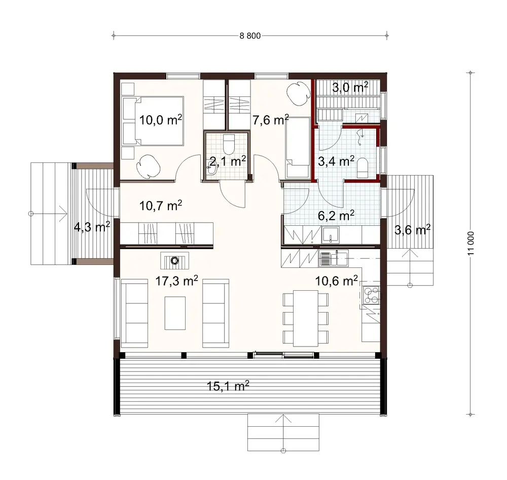 Vista 80 1A floor plan