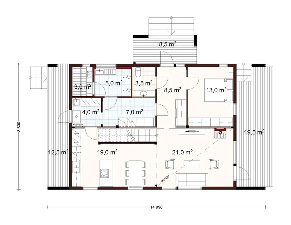 Vuolu 163 1A floor plan