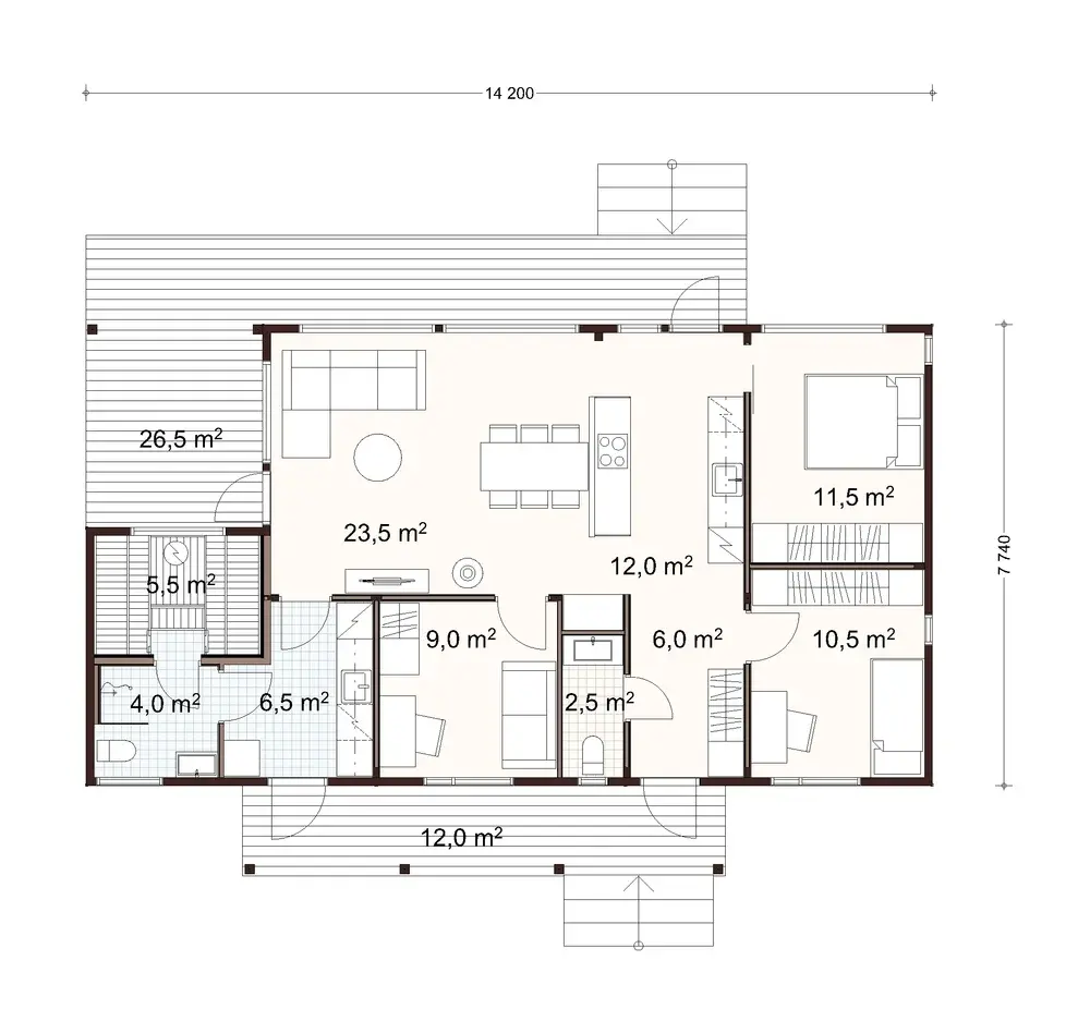 Vuono 100 1A floor plan