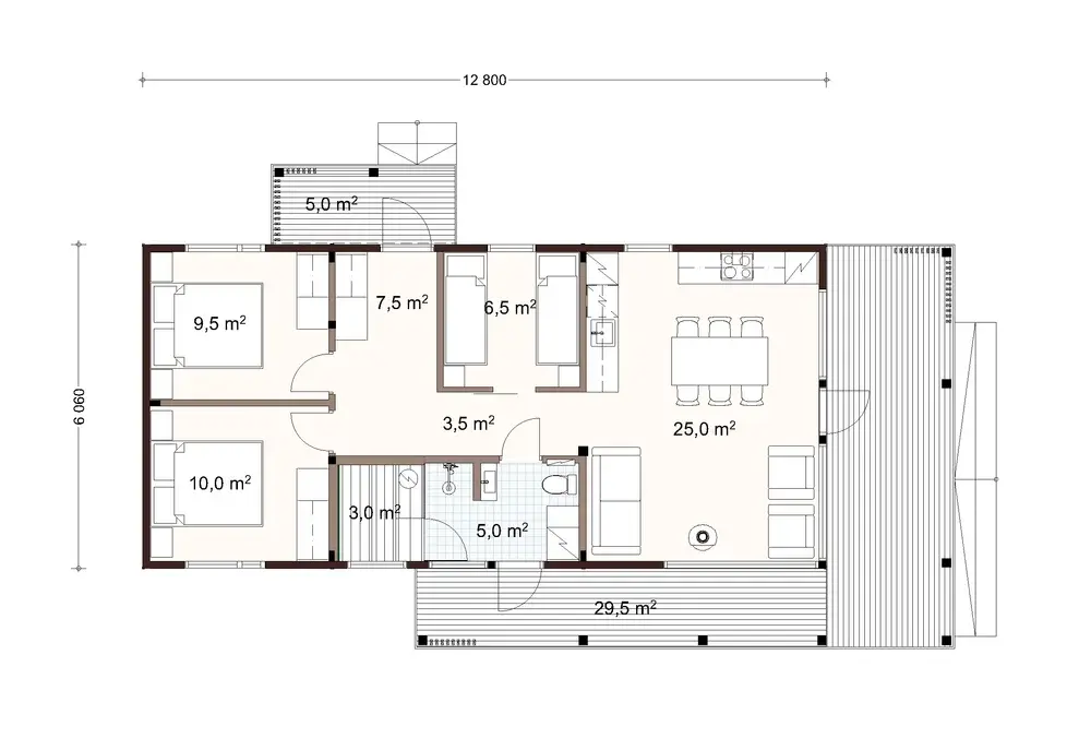 Wood Flow 78 1A floor plan