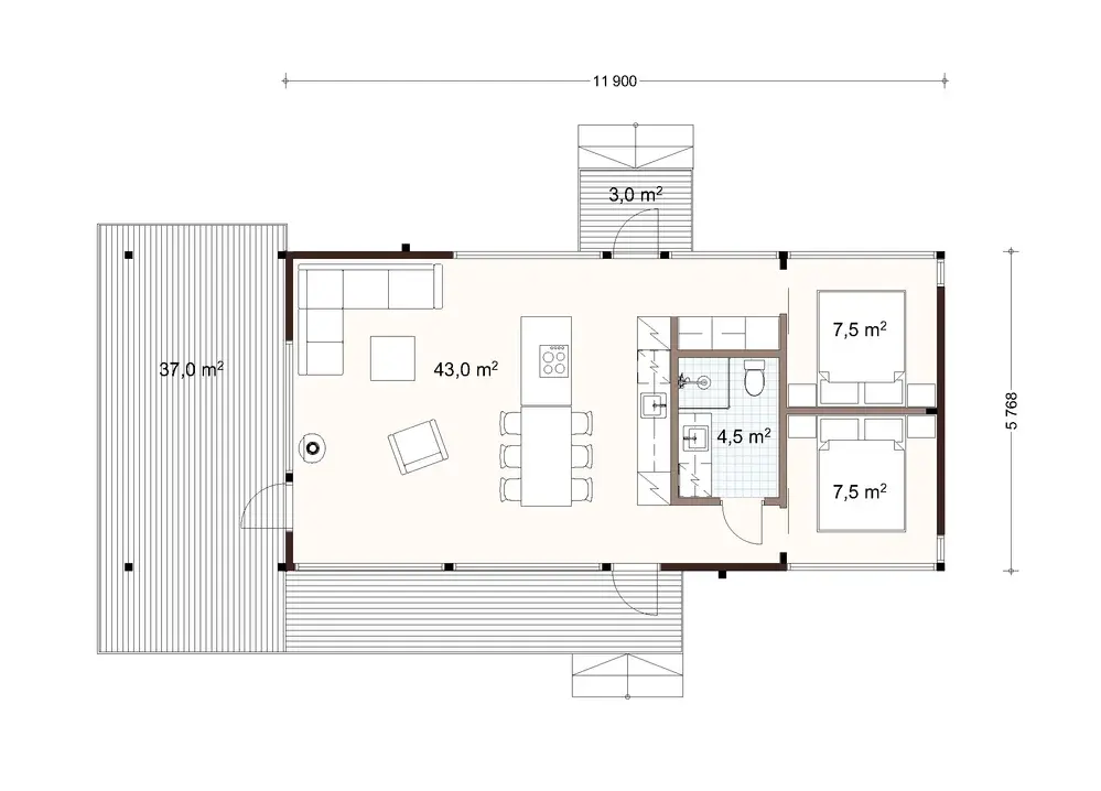 Wood Haven 69 1A floor plan