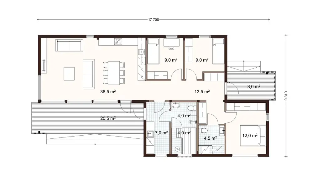 Wood Line 116 2A floor plan