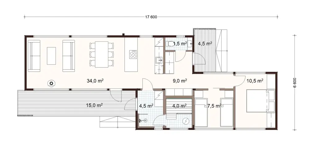 Wood Line 80 1A floor plan