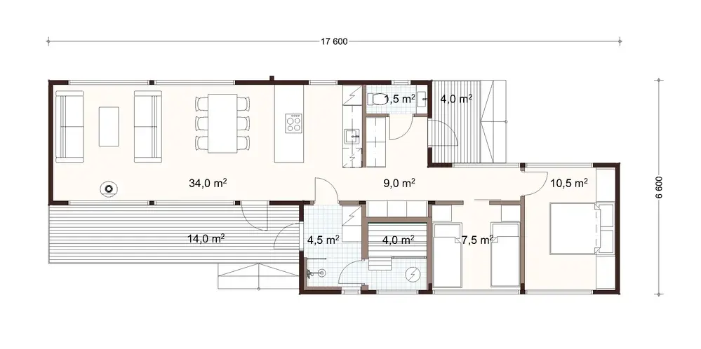 Wood Line 80 2A floor plan